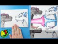 How to Draw Godzilla vs Shimo Surprise Fold