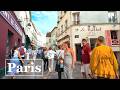 Paris, France - Evening walk in Montmartre - Paris walking tour - Paris 4K Ultra HD