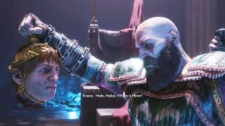 Kratos Meets Helios In Valhalla Scene - God Of War Ragnarok Valhalla DLC PS5 2023