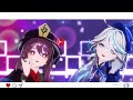 【原神 mmd／4k／60fps】胡桃 × フリーナ フォカロルス 【愛包ダンスホール】