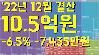 22년 12월 주식투자 결산 -6.5% -7,345만원 / 하락장 버티기