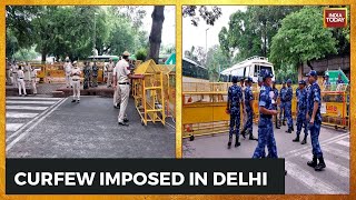 Para Forces Deployed At Congress Office Amid Protest March | Sec 144 In Delhi