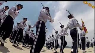 防府北基地航空祭２０１８ファンシードリル（夏服）至近距離