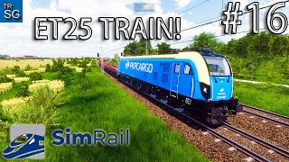 SimRail - The Railway Simulator - Hauling Empty Cars with the ET25 PKP Cargo Train! #16