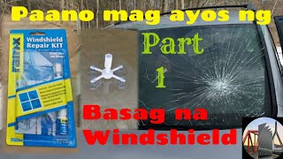 Tap [CC] for subtitle | Windshield repair Part 1- Paano mag ayos ng basag na windshield. Tagalog.