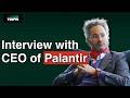 Palantir CEO Alex Karp on conspiracy theories, short sellers & advice for young people.