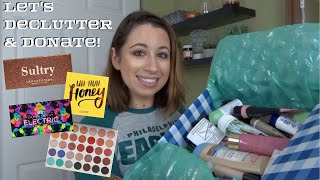 My Eyeshadow Palette Collection & Declutter + How to Donate Gently Used Makeup