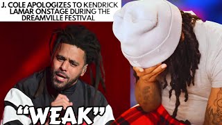 J. COLE LET US  DOWN! |  NoLifeShaq GOES OFF AFTER J. COLE APOLIGIZES TO KENDRIC
