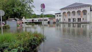 Surreale Bilder vom Strandbad Klagenfurt.