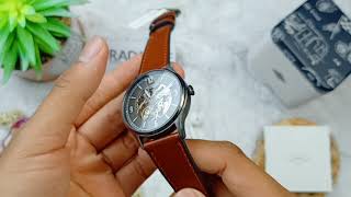 Fossil Forrester Gray Dial Brown Leather