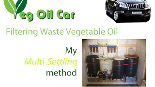 WVO Cleaning - Waste Veg Oil Multi Settling Tank Method by VOGMAN