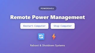 Restart-Computer & Stop-Computer: PowerShell Remote System Management Tutorial