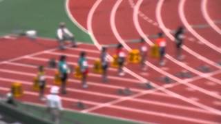 2015年 南日本小学生陸上競技大会 鹿児島鴨池 100m 女子5年予選1組 2015年06月21日