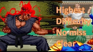 Super Street Fighter 2x - highest difficulty AKUMA no miss clear