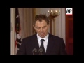 usa blair and clinton address press conference