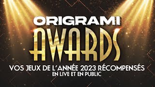 ORIGRAMI AWARDS 2023 : on récompense vos jeux de l'année en live et en public !