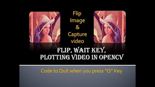 Mirror or flip image in python. Video capturing. How can I open webcam in python? #Karanpatel