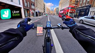 Delivering UberEats & Deliveroo On A New E-Bike - Terrible Drivers & Soup Spillage In Hackney!