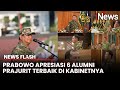 Prabowo Apresiasi 6 Alumni Prajurit Terbaik di Kabinetnya