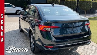 2024 All New Skoda Slavia 🔥 1.0L Style AT Top Model - Grey Colour | Most Detailed Walkaround Video!