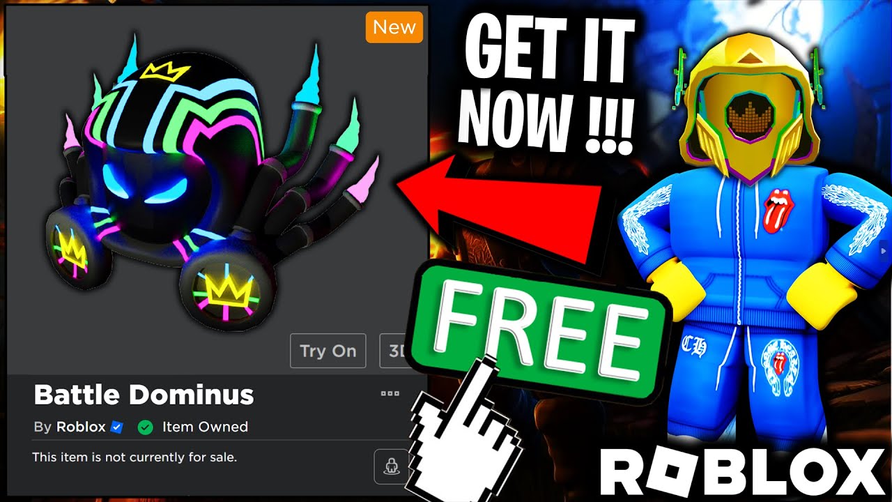 FREE ACCESSORY! HOW TO GET Battle Dominus ROBLOX RB BATTLES! All Free ...