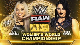 Liv Morgan vs. Rhea Ripley Women's World Championship Match WWE 2K24