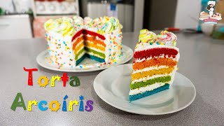 #144 Torta/pastel arcoíris - Recetas para ti