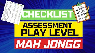 How to Play Mah Jongg What is your Level of Play Assessment Checklist onilovemahj STATS #mahjong