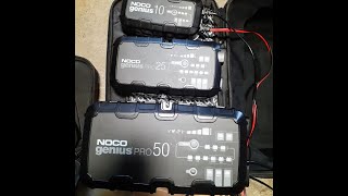 Chargeurs de batteries à forte intensité : Noco Genius Pro 25 et Pro 50