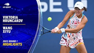 Viktoria Hruncakova vs. Wang Xiyu Highlights | 2023 US Open Round 1