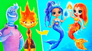 Elemental: Fire, Water, Air and Earth Mermaids! 32 LOL Surprise DIYs