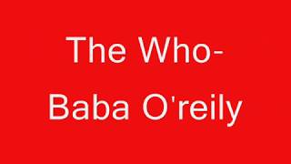 The Who-Baba O'reily