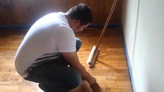 How to coat with dura seal hardwood floor finish