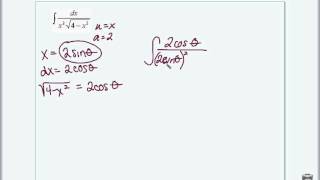 AP Calculus: Trig Substitution with Integration (8.4)