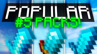 Using The 5 Most POPULAR Texture Packs For Minecraft Bedwars!