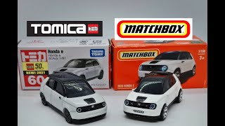 Tomica vs Matchbox Honda e - マッチボックス vs トミカホンダe