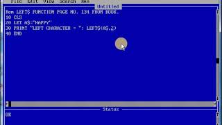Q BASIC LEFT Function