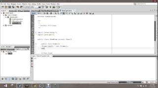 Creating a new JPanel and JFrame