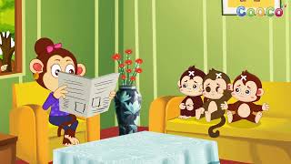 Five Little Monkeys | Cooco TV | Nursery Rhymes for Kids