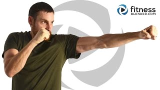 50 Minute Cardio Kickboxing & Abs Workout for Stress Relief & Fat Burning Cardio