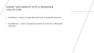 Insert Documents into a MongoDB Collection From Java Application