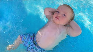 NiKO LEARNS TO FLOAT!! Swimming with kids, a Surprise for Mom, and Adley hits 1,000,000!