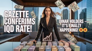 Breaking News 🔥 Gazette CONFIRMS IQD Rate Shift — Dinar Holders, It’s Finally Happening! 📈💵