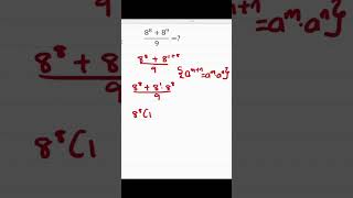 Exponent Math #maths #math #education #trending #trendingshorts #viralvideo #shorts #youtubeshorts