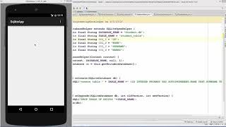 Android SQLite Database Tutorial 2 # Introduction + Creating Database and Tables Part 2