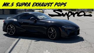 2020 Toyota Supra Exhaust [Cracks & Pops]