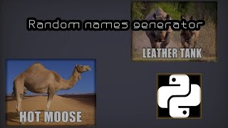 Python Random Name Generator