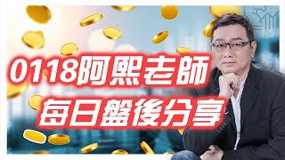 0118金融怪傑   阿熙老師每日盤後分享