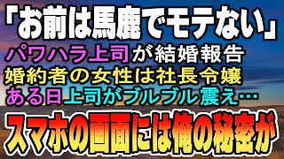 【生朗読・泣ける話・感動話】「お前は馬鹿でモテない」パワハラ上司が結婚報告 婚約者の女性は社長令嬢 ある日上司がブルブル震え… スマホの画面には俺の秘密が