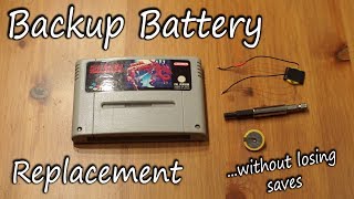 Game Cartridge Backup Battery Replacement (Without Losing Saves)